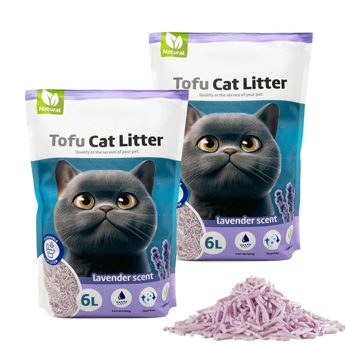 Arena Natural de Tofu Lavanda