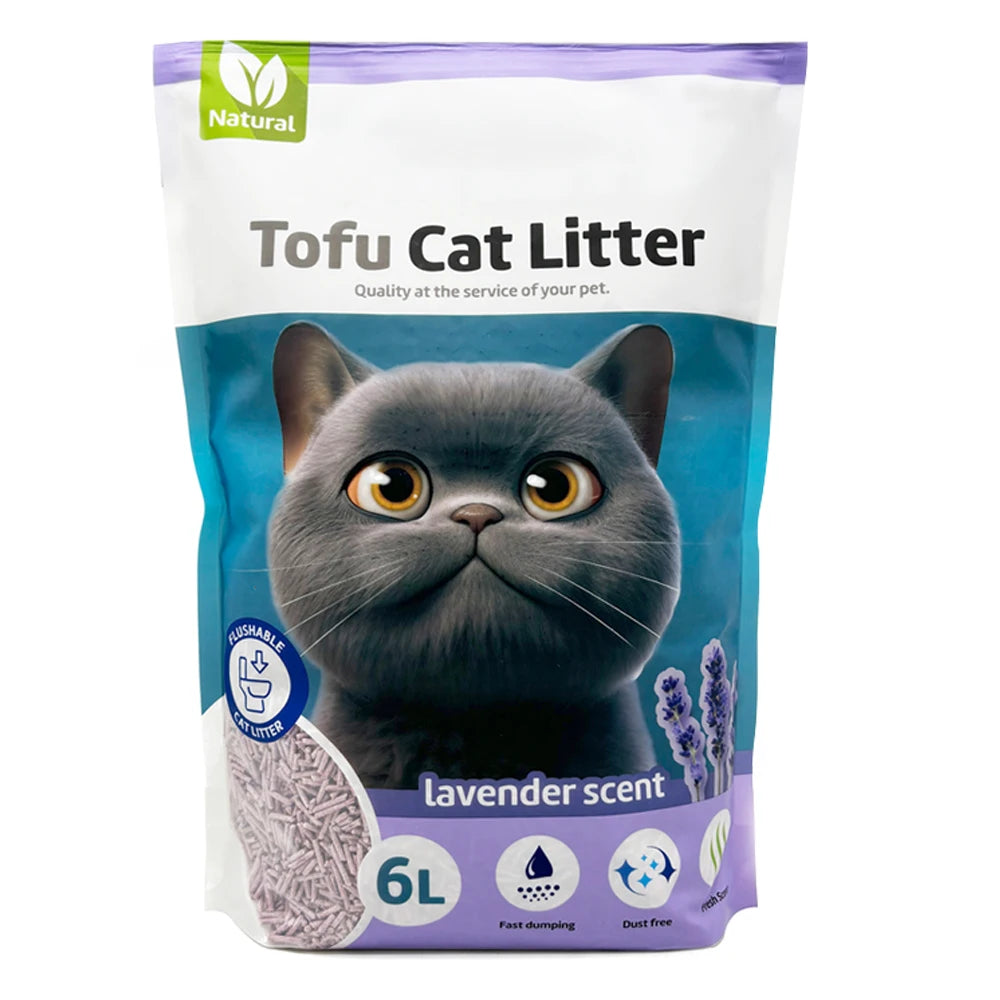 Arena Natural de Tofu Lavanda